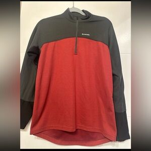 SIMMS Rivertek 1/4 Zip Breathable Sweatshirt Base Layer Fishing Small Men’s